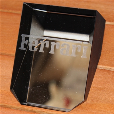 Glass Triangular Prism Ferrari Factory Flawed