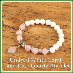 white coral bracelet