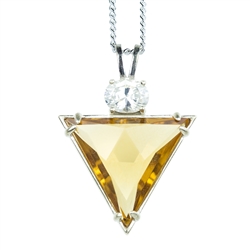 CIP-TRI Pure Triangle Citrine Pendant Design