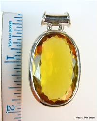 astrological citrine pendant