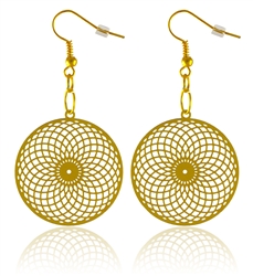 Torus Vortex 18K Gold Plated Earrings