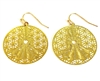 ER-22 Yoga Girl 18k Gold Plated 30mm Earrings