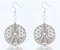 Yoga Silver Plated Earrings