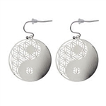 ER-25-S Yin Yang Silver Plated 30 mm Earrings