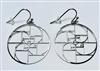 Silver Plated Quadruple Golden Ratio 30mm Earrings