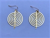 ER-99 Glyph 18K Golden Plated Earrings 30mm