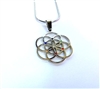 Seed Of Life Pendant ,gemset stainless steel