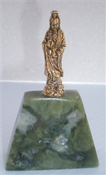 Quan Yin - 2.75" tall - 24KT Gold-Plated Figurine (GF-15)