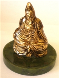 Quan Yin (Seated) - 24KT Gold-Plated Figurine (GF-18)