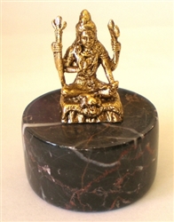 Shiva (Seated) 24KT Gold Plated Figurine (GF-19)