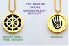 Buddhist Wheel of Life/ Reiki Aroma Therapy Double Sided Pendant