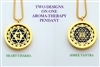 GG-YA-HC Shree Yantra/Heart Chakra Aroma Therapy Double Sided Pendant