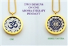 GS-YA-OM Shree Yantra/OM Aroma Therapy Double Sided Pendant