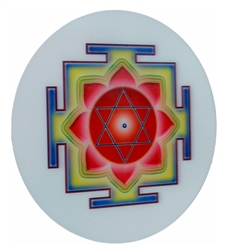 High quality, 3D print 5.75" circular Lakshmi Yantra lenticular