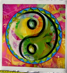 OP-6  Yin Yang - 24" x 24" Original Oil Painting