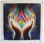 Reiki Hands - Original Oil Painting 24" x 24"