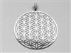 Flower of Life 2" Pendant Silver plated