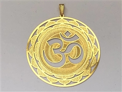 OM 2" Pendant 18k Gold plated