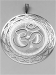 OM (AUM) 2" Pendant Silver plated