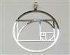 Golden Ratio 2" Pendant Silver plated