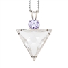 QUP-TRI Triangle Pure Quartz Pendant Design