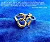 ROM-10 - AUM (OM) RING in 9 Metal Combination Gold: Size 7