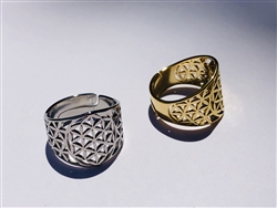 Adjustable Flower of Life Ring