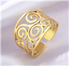 Adjustable Triskele Opening Ring