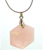 RQ-HP-01 Rose Quartz Hexagon Pendant