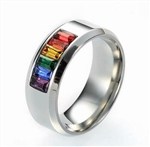 RSR-01  Rainbow Ring in Stainless Steel