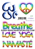 S-39 Om - Peaceful Heart - Breathe - Love Yoga - Namaste