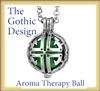 Stainless Steel Gothic Aromatherapy Ball Necklace