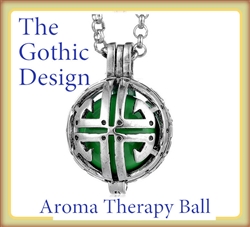 Stainless Steel Gothic Aromatherapy Ball Necklace