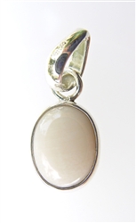 white coral pendant in sterling silver