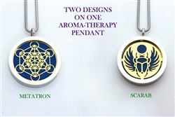 Metatron/ Scarab Aroma Therapy Pendant