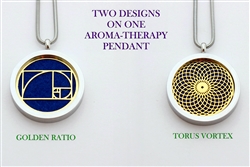 Torus Vortex/Golden Ratio Aroma Therapy Pendant