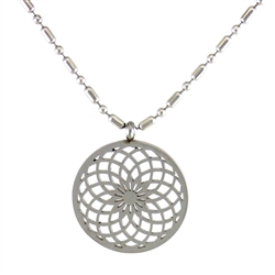 torus vortex pendant stainless steel