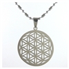 flower of life pendant stainless steel