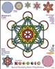 Metatrons Cube 8x10 Static Cling Sticker