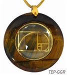 Brown Agate Sacred Geometry Stone Pendants