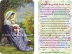 WA-124 Mother Mary with Baby Jesus - Wallet Altar