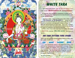 WA-184 White Tara - Wallet Altar