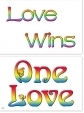 WA-239 One Love - Love Wins - Wallet Altar