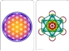 Flower of Life and Metatron pocket sized card