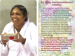 Amma wallet altar with a lovely devotional photo