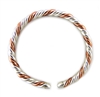 pure silver and copper wire twist bracelet