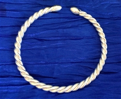 pure silver wire twist bracelet