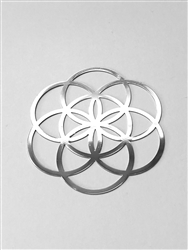 72mm silverPlated Seed of Life Healing Grid