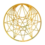 YA-1250 18 karat gold plated flower of life wall art