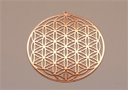 Flower of Life copper Plated 2" Grid